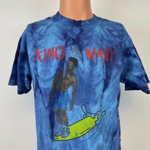 Kyle 2015 King Wavy Tour Tie Dye Double Sided T Shirt Super Duper Rap Hip Hop M